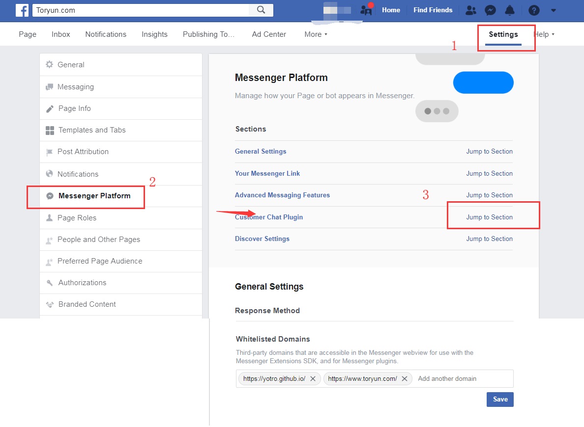 how to whitelist a website in facebook